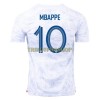 Original Fußballtrikot Frankreich Mbappé 10 Auswärtstrikot WM 2022 Für Herren